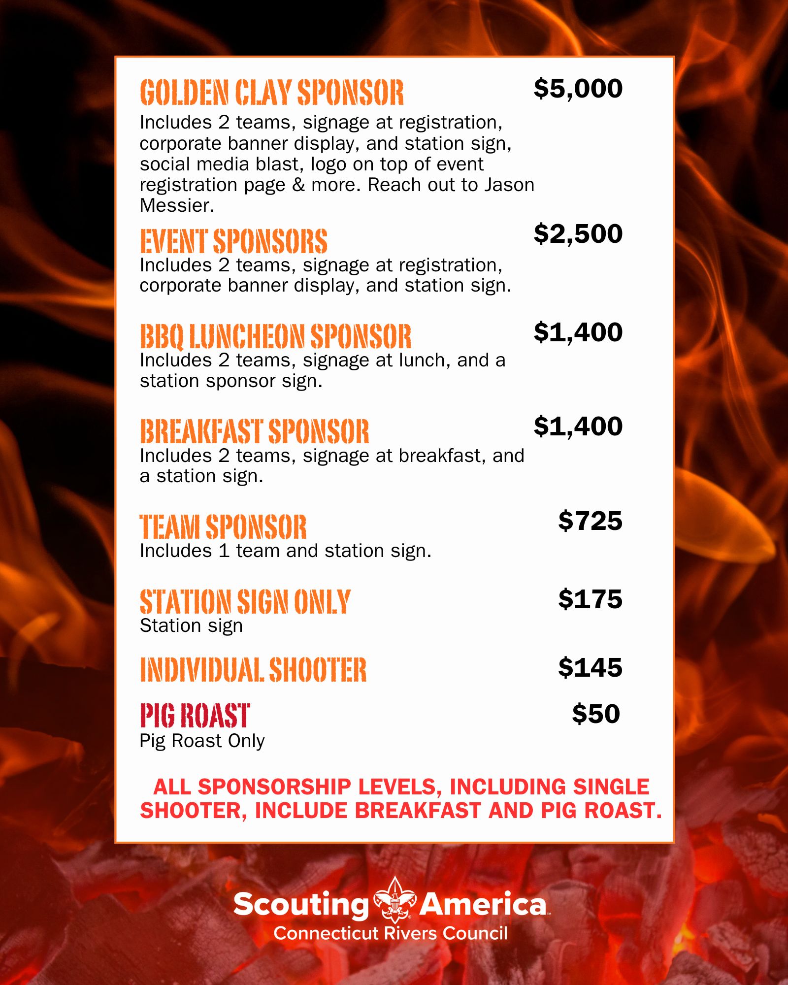 Wallingford Sponsorship Levels GiveSmart.jpg Email Jason.Messier@scouting.org