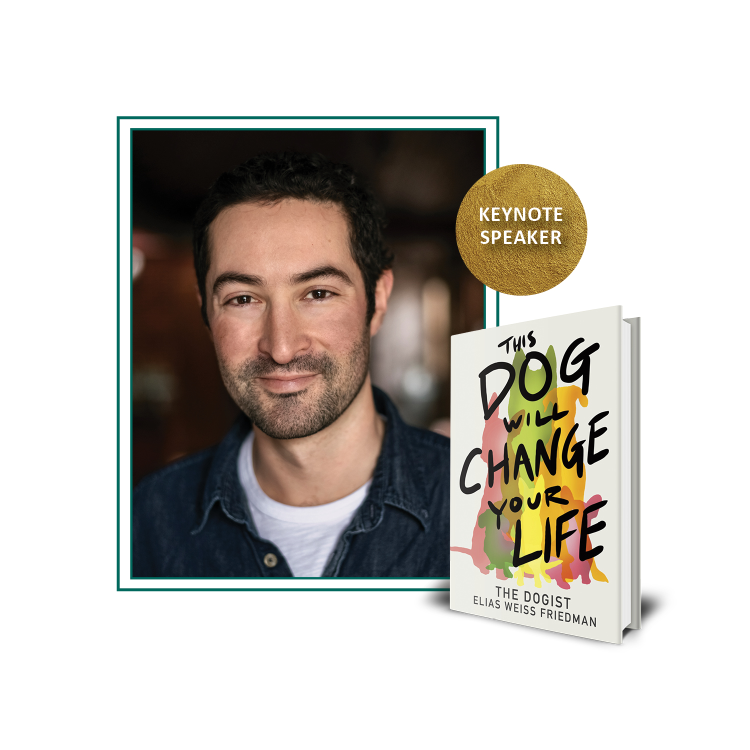 The Dogist headshot and This Dog Will Change Your Life book cover