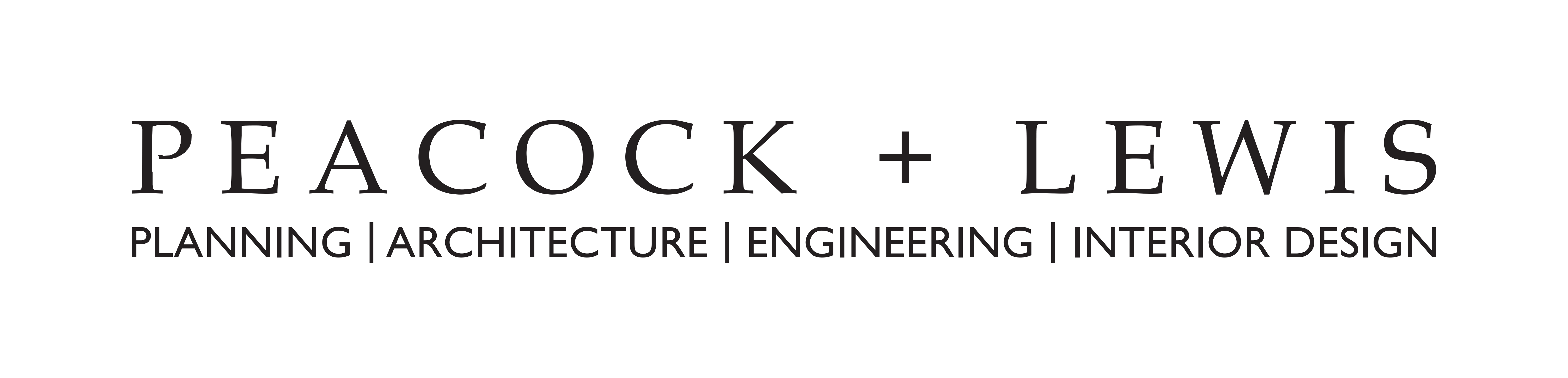 New-Peacock-+-Lewis-Logo_Black with Transparent Background.png