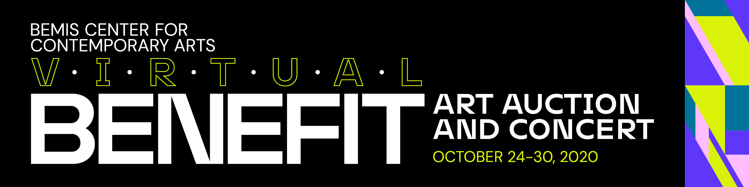 Benefit graphic with event date: October 24-30, 2020.