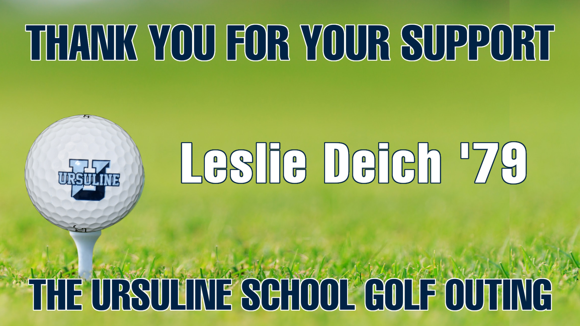 Thank you leslie Deich