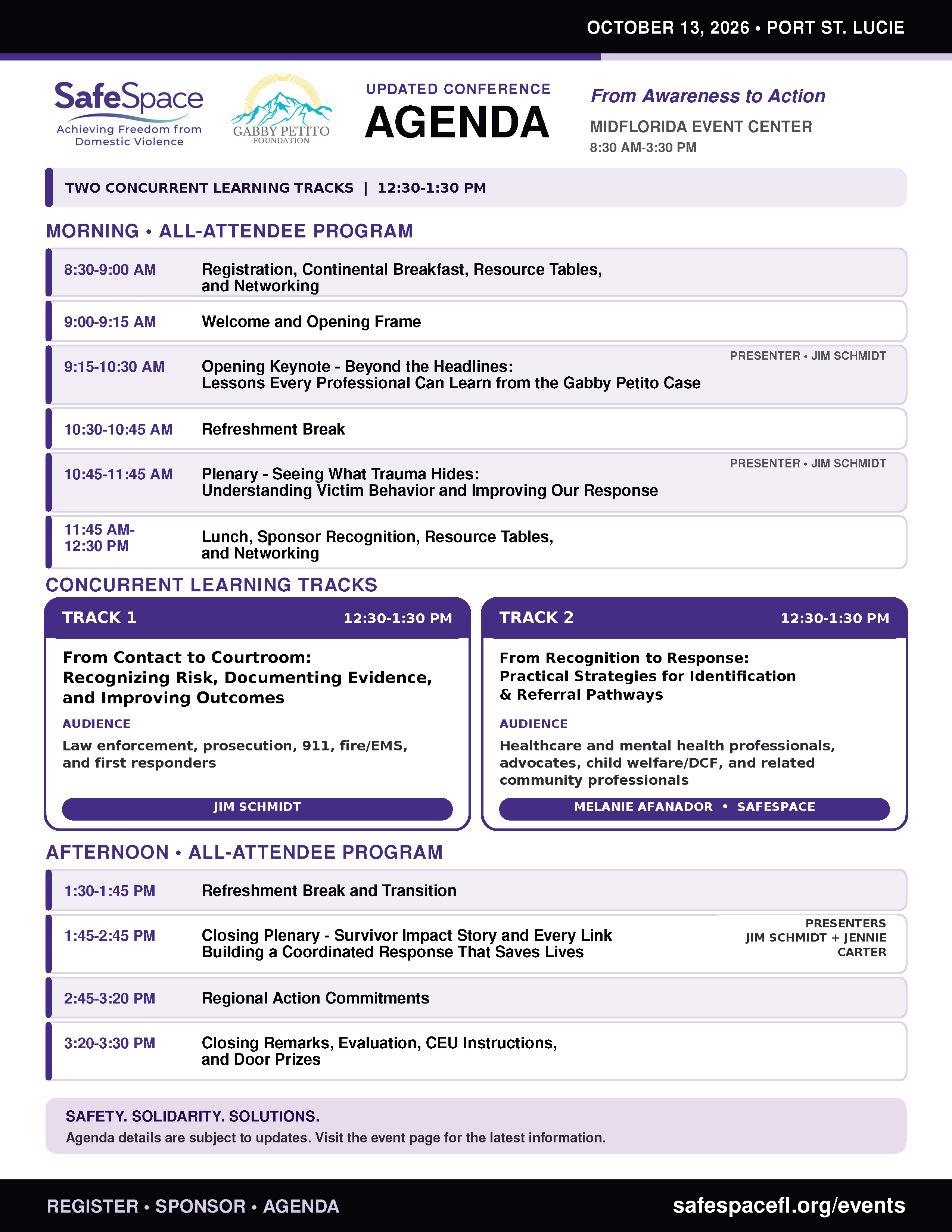 Course Agenda.png Summit Agenda