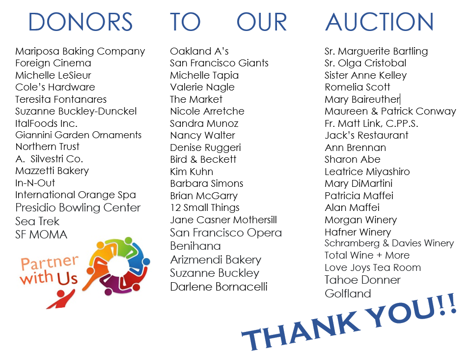 auction donors '21