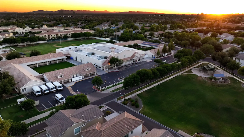 Participant parking at Gilbert Christian School Agritopia