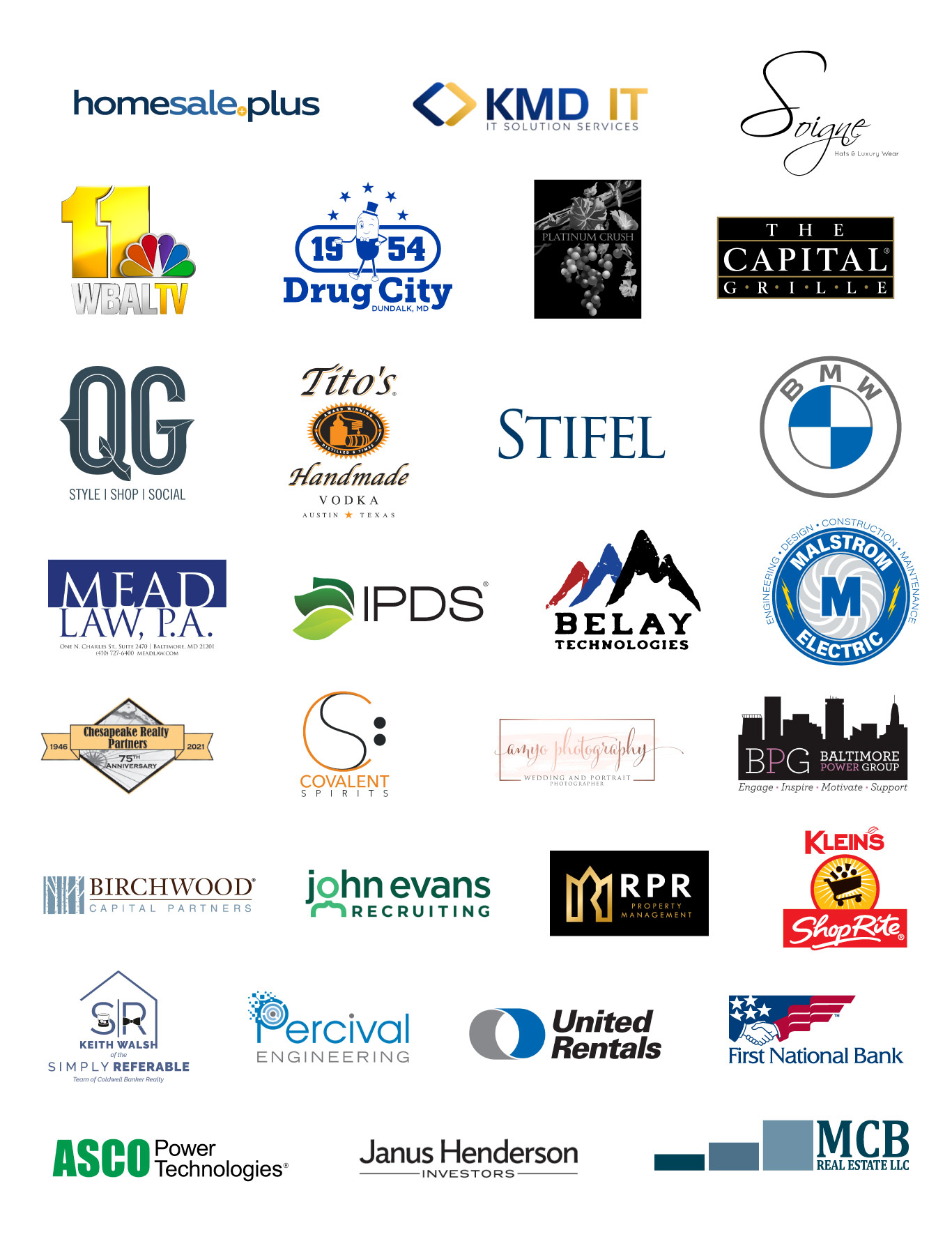 Thank you to our sponsors