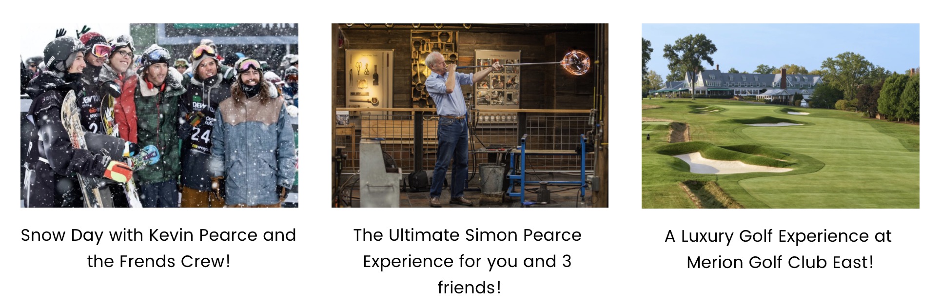 Auction Experiences