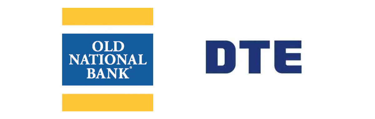 Old National Bank and DTE Logos