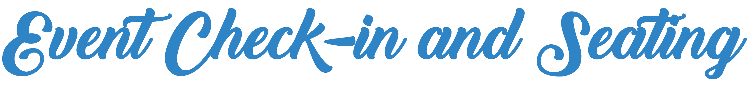 Event Check-In and Seating