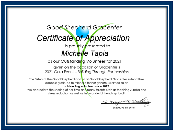 certificate--M. Tapia