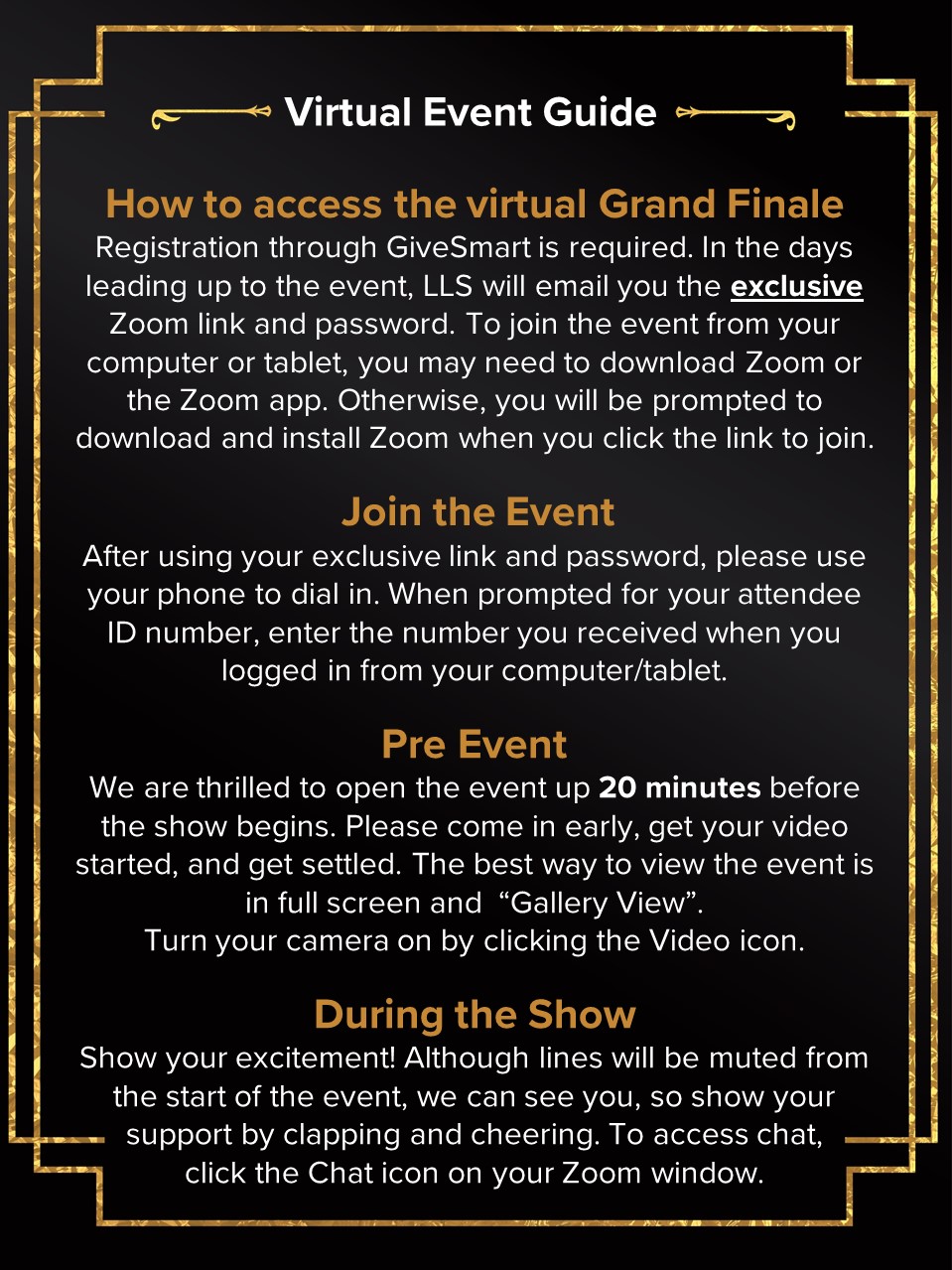 Virtual Event Guide