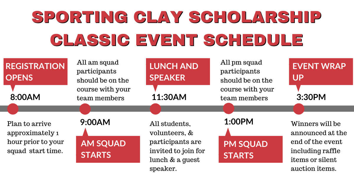Sporting Clay Event Schedule