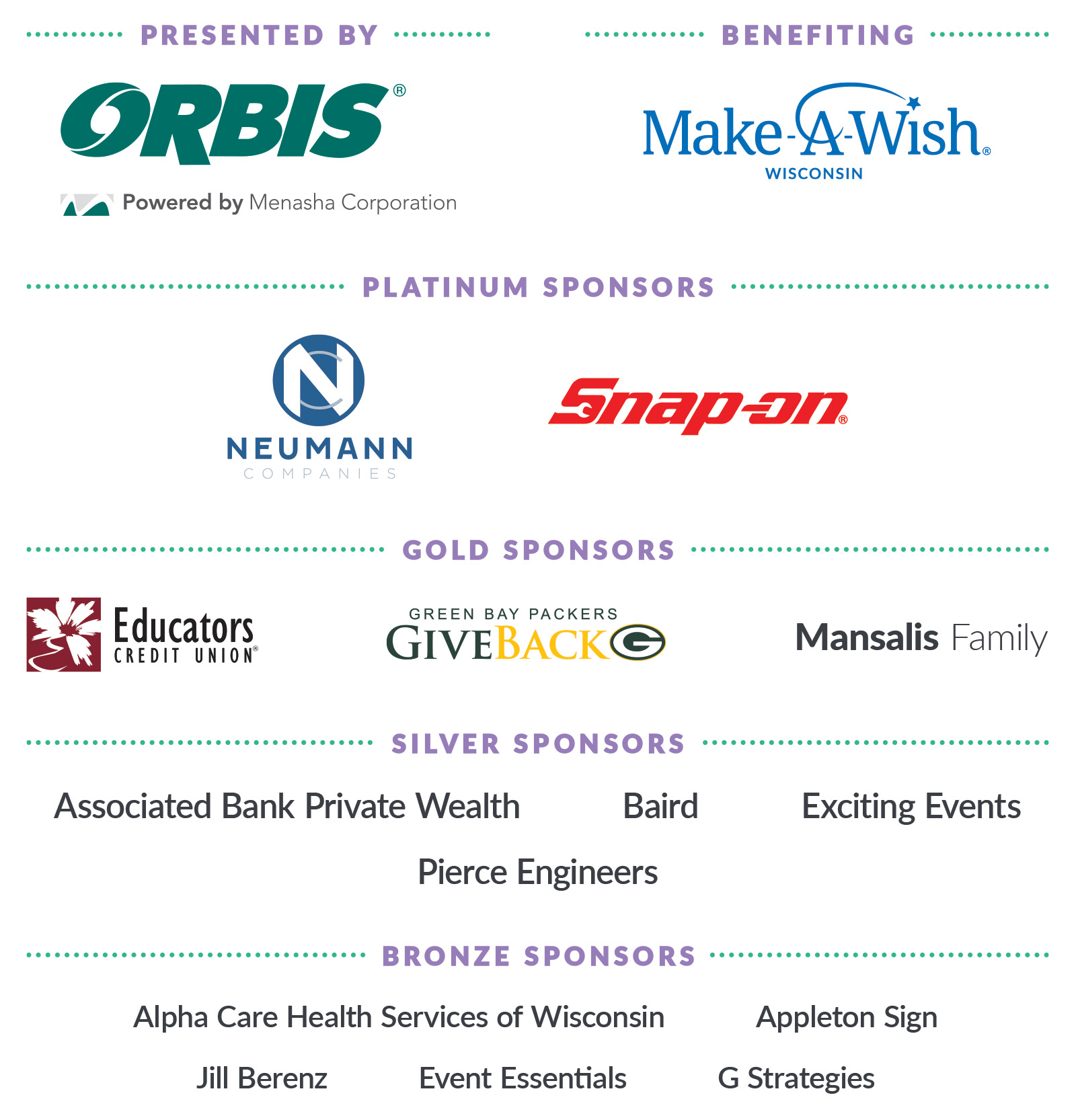 Thank you, Cheers for Wishes sponsors