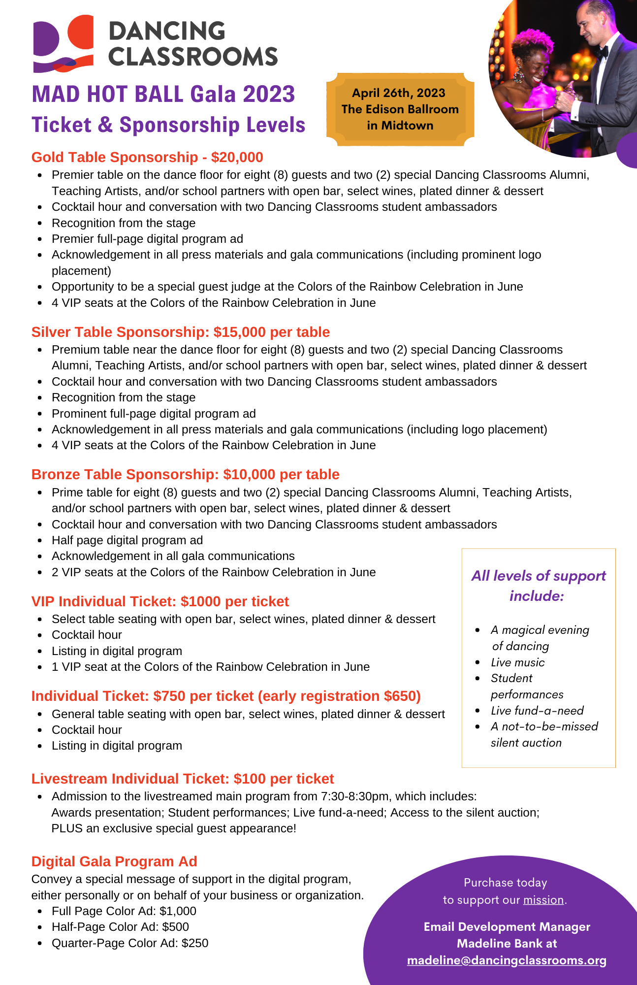 MAD HOT BALL 2023 Flyer