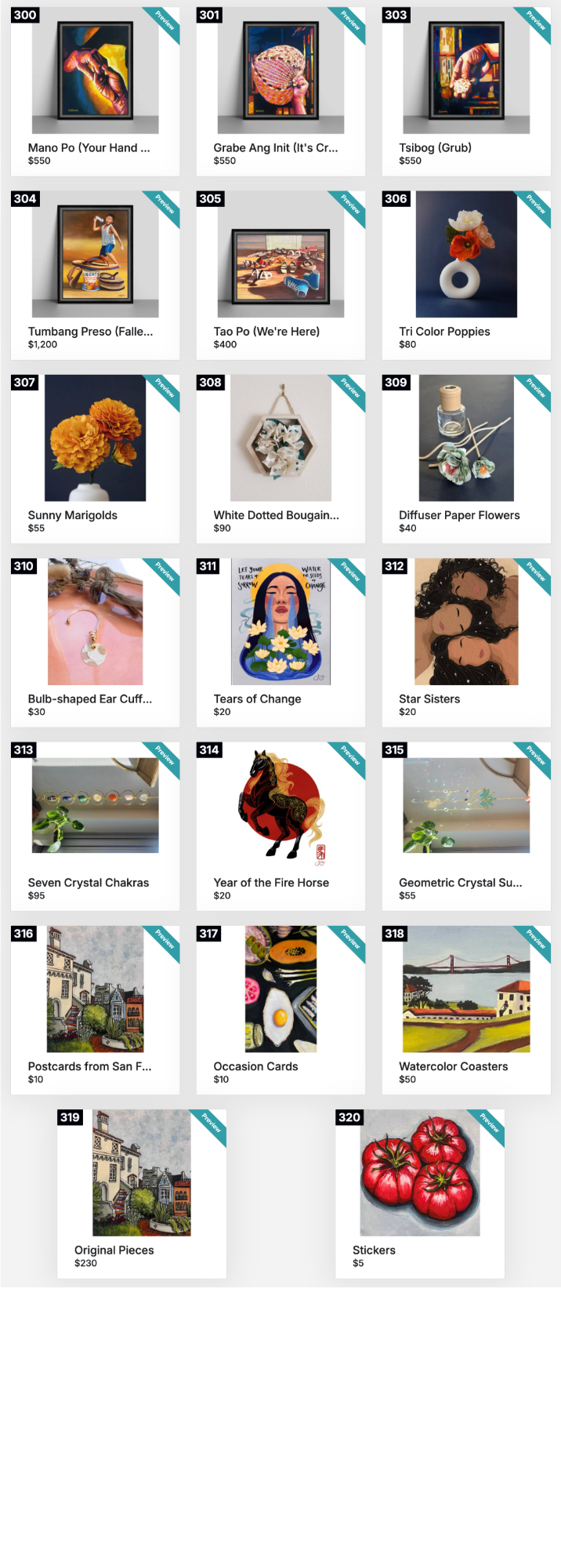 artist showcase gallery