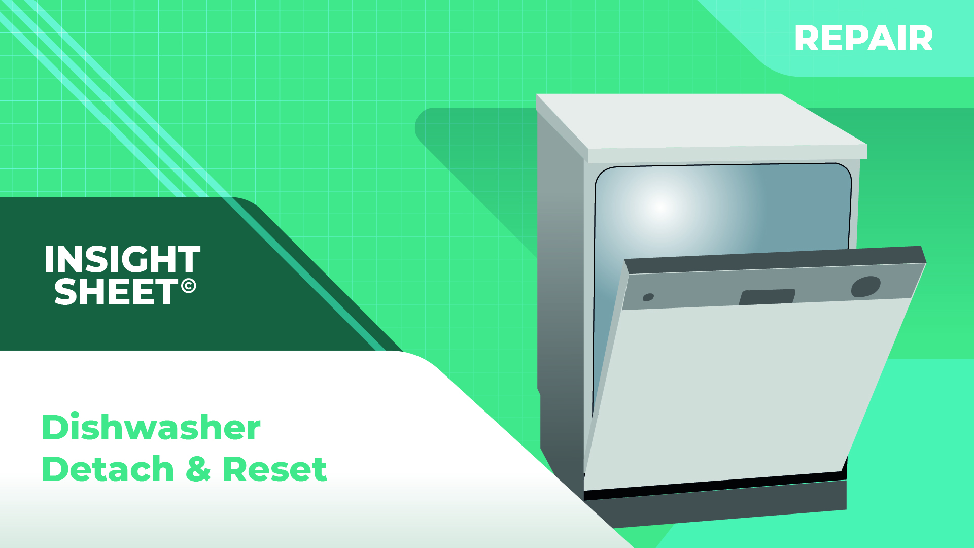 Dishwasher Detach & Reset Insight Sheets Database Actionable Insights