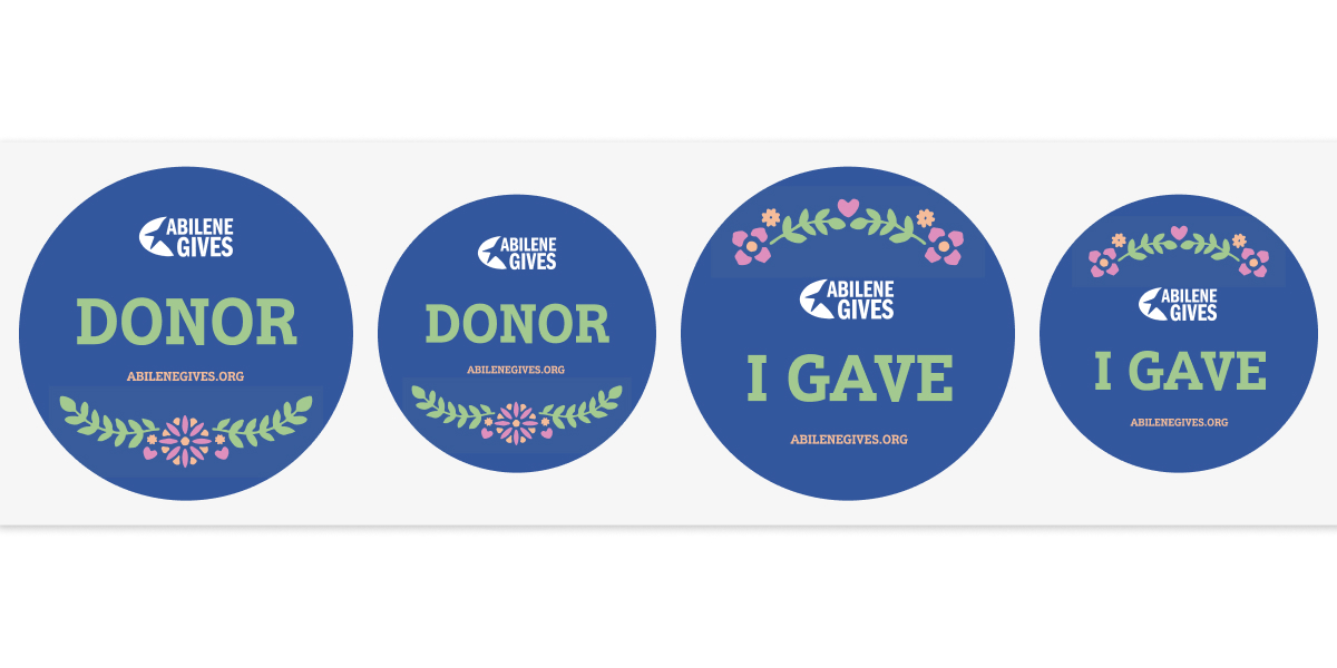 'I Gave' Sticker and Badge
