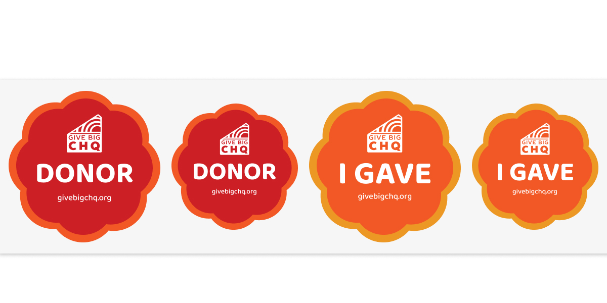 'I Gave' Sticker and Badge