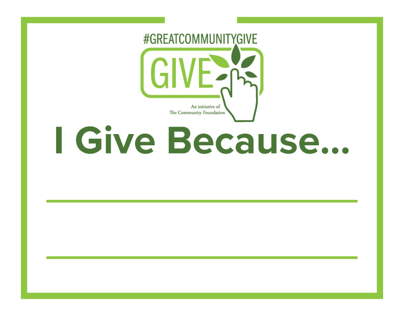 I Give Because Poster
