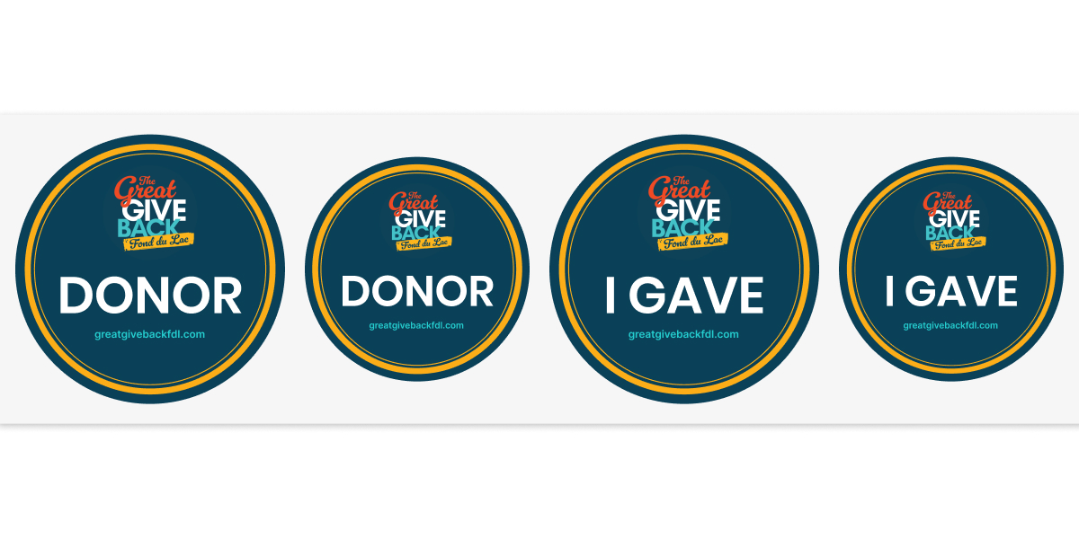 'I Gave' Sticker and Badge