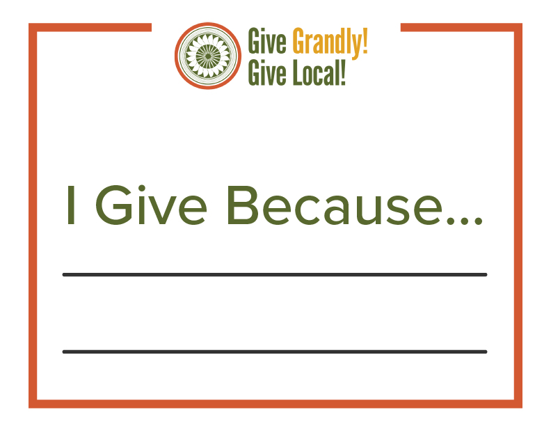I Give Because Poster
