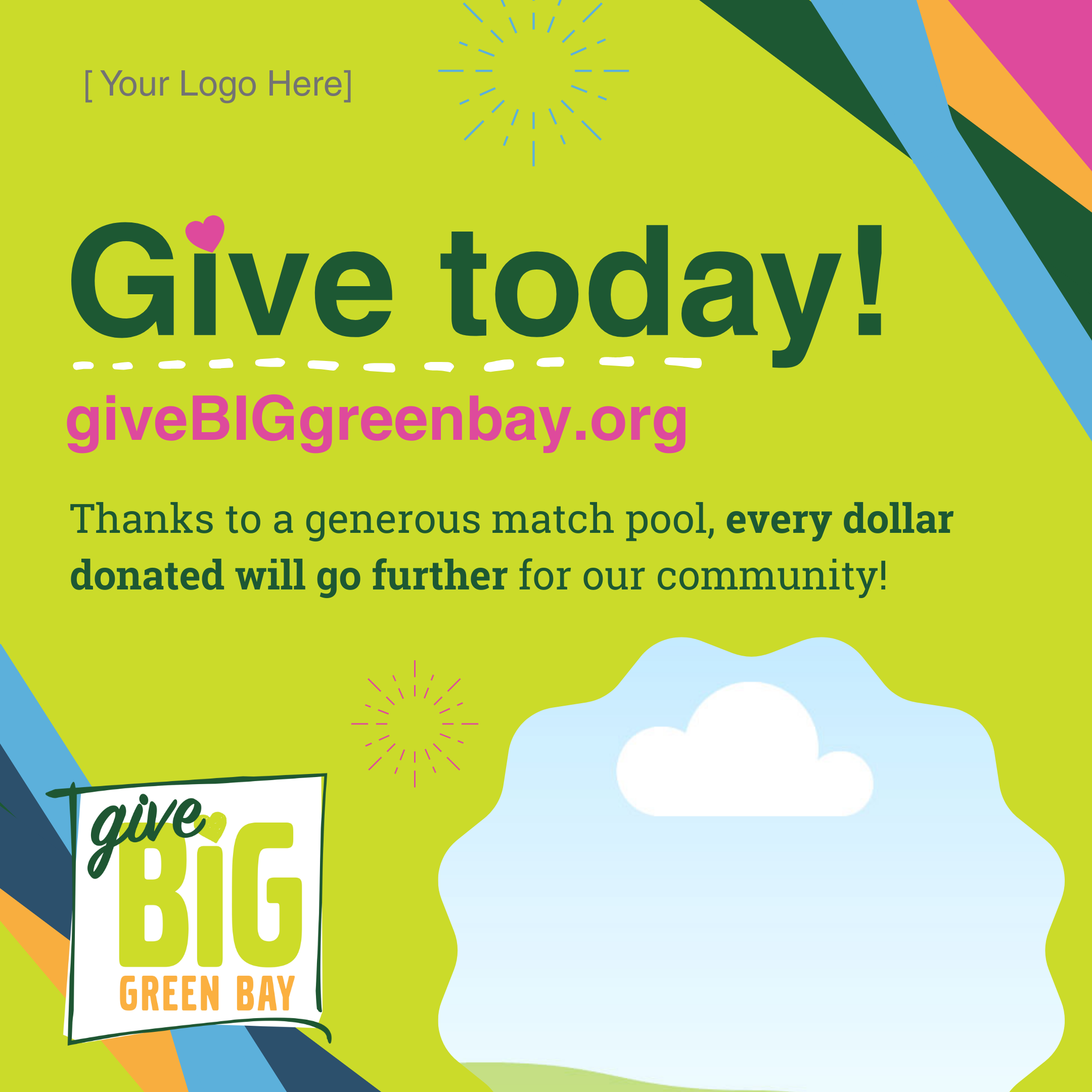 Give Today Canva Template Preview