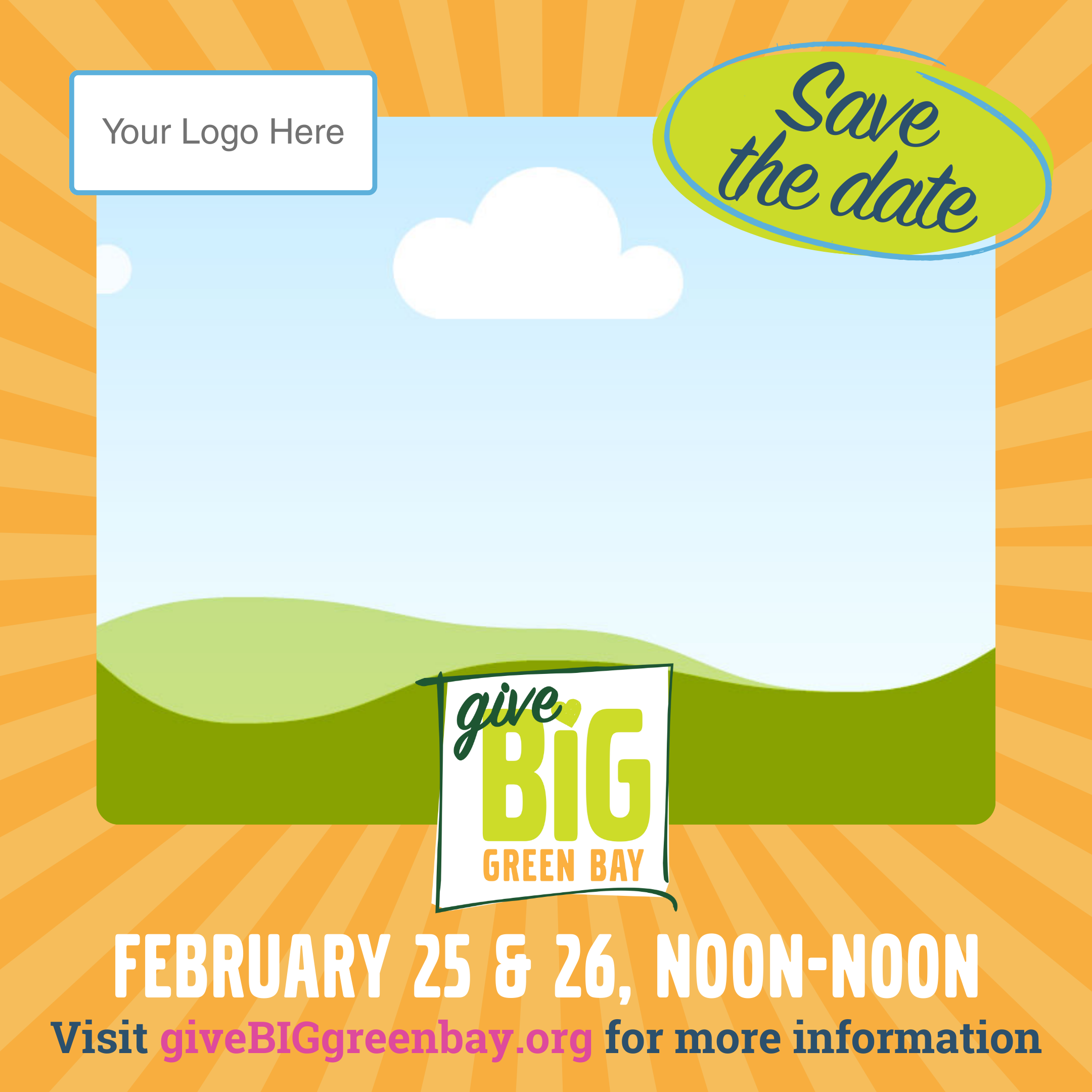 Save the Date Canva Template Preview