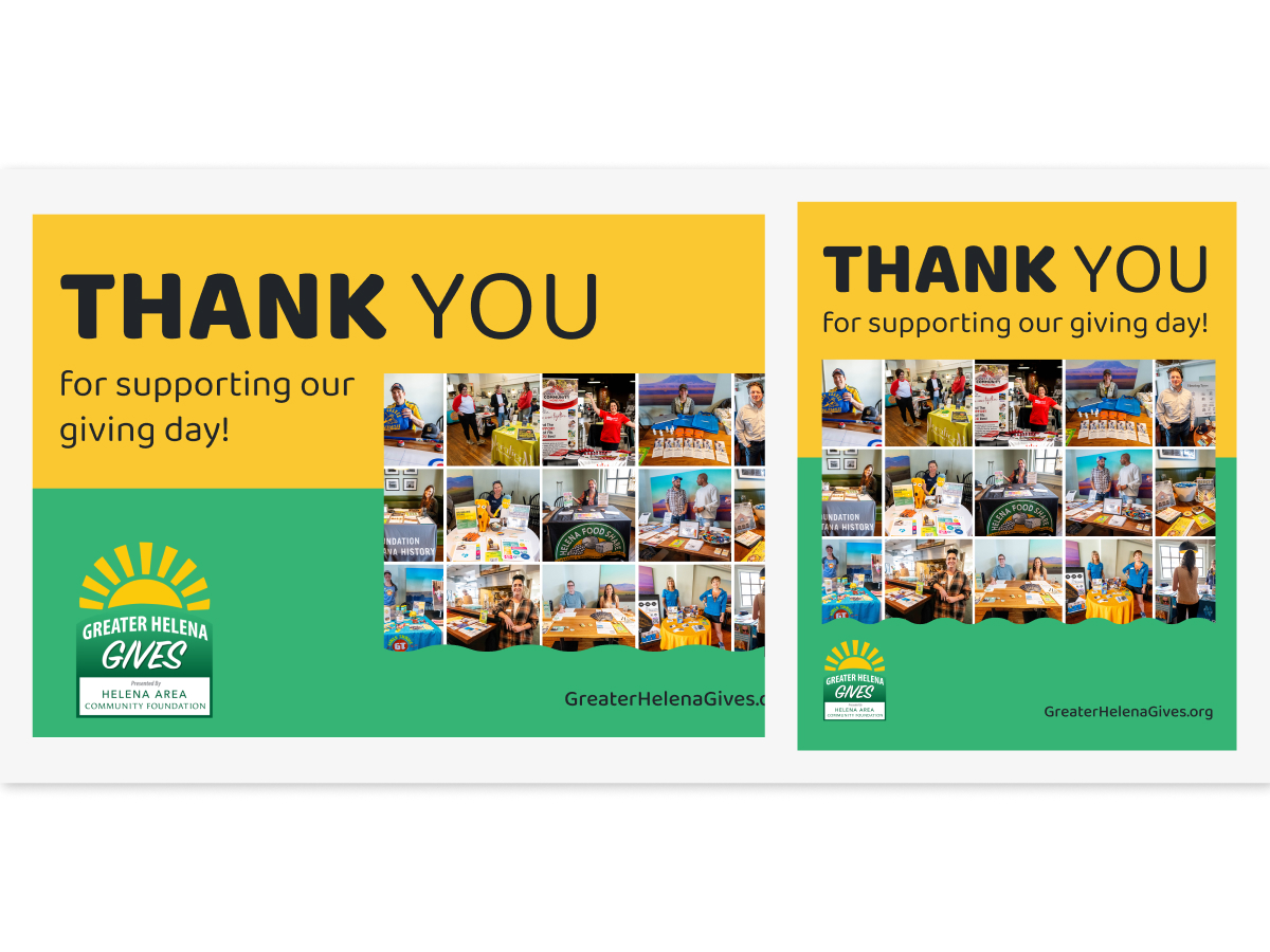 Thank You Postcard and Social Post