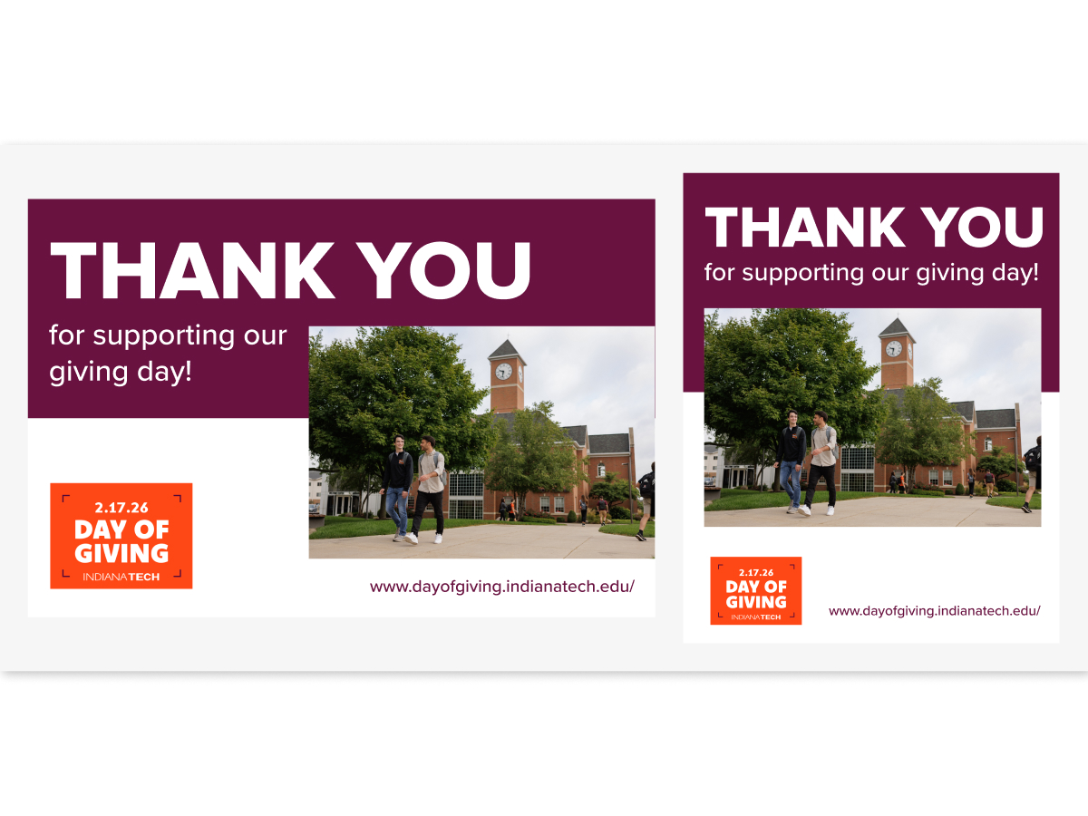 Thank You Postcard and Social Post