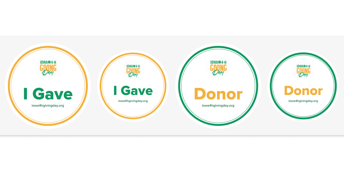 'I Gave' Sticker and Badge