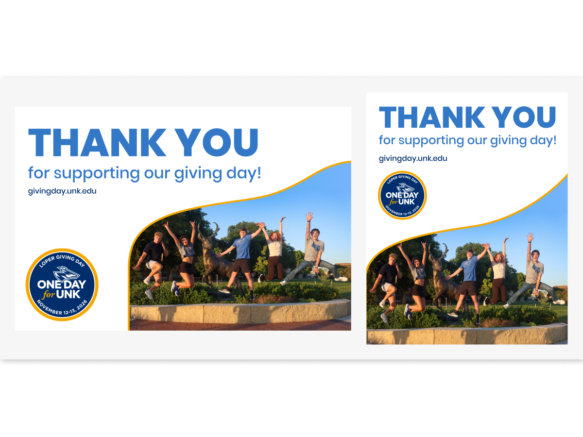 Thank You Postcard and Social Post