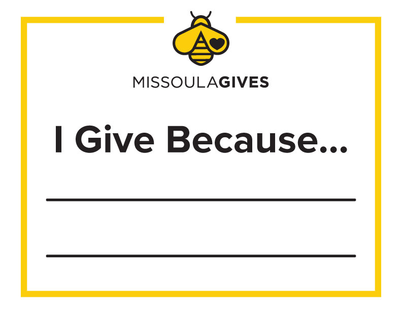 I Give Because Poster