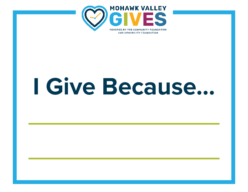 I Give Because Poster