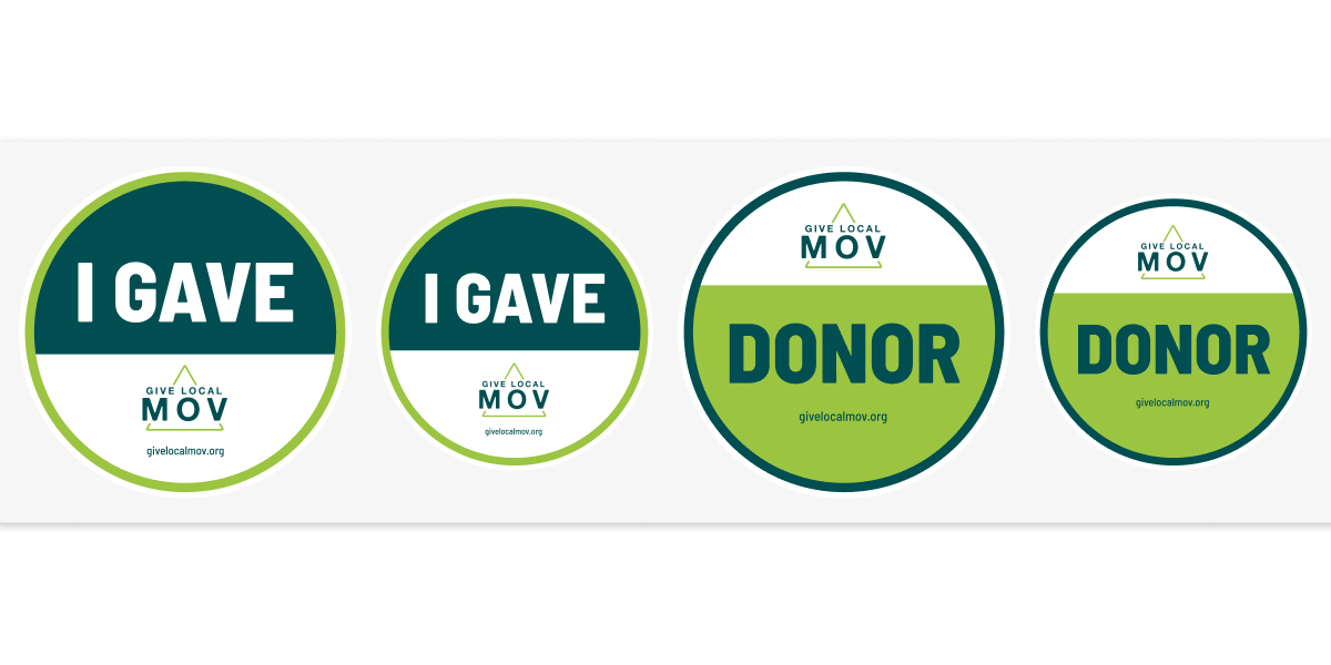 'I Gave' Sticker and Badge