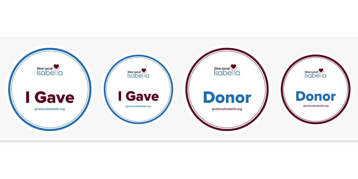'I Gave' Sticker and Badge