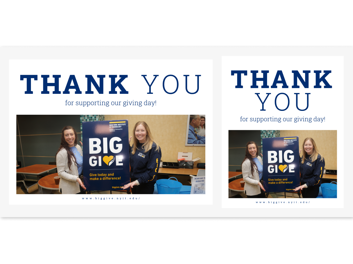 Thank You Postcard and Social Post