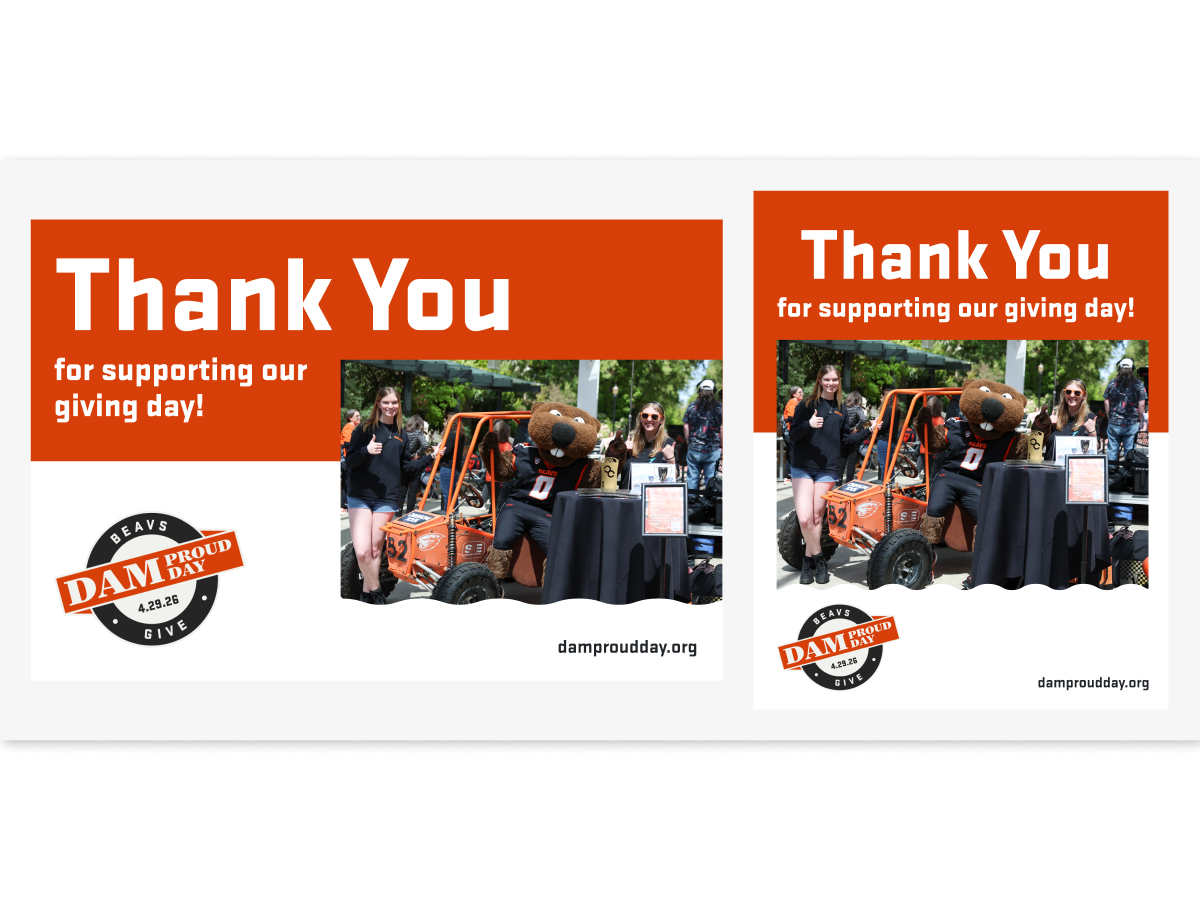 Thank You Postcard and Social Post