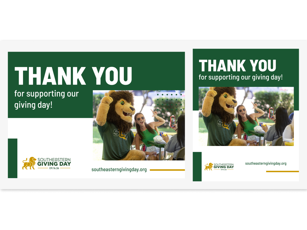 Thank You Postcard and Social Post