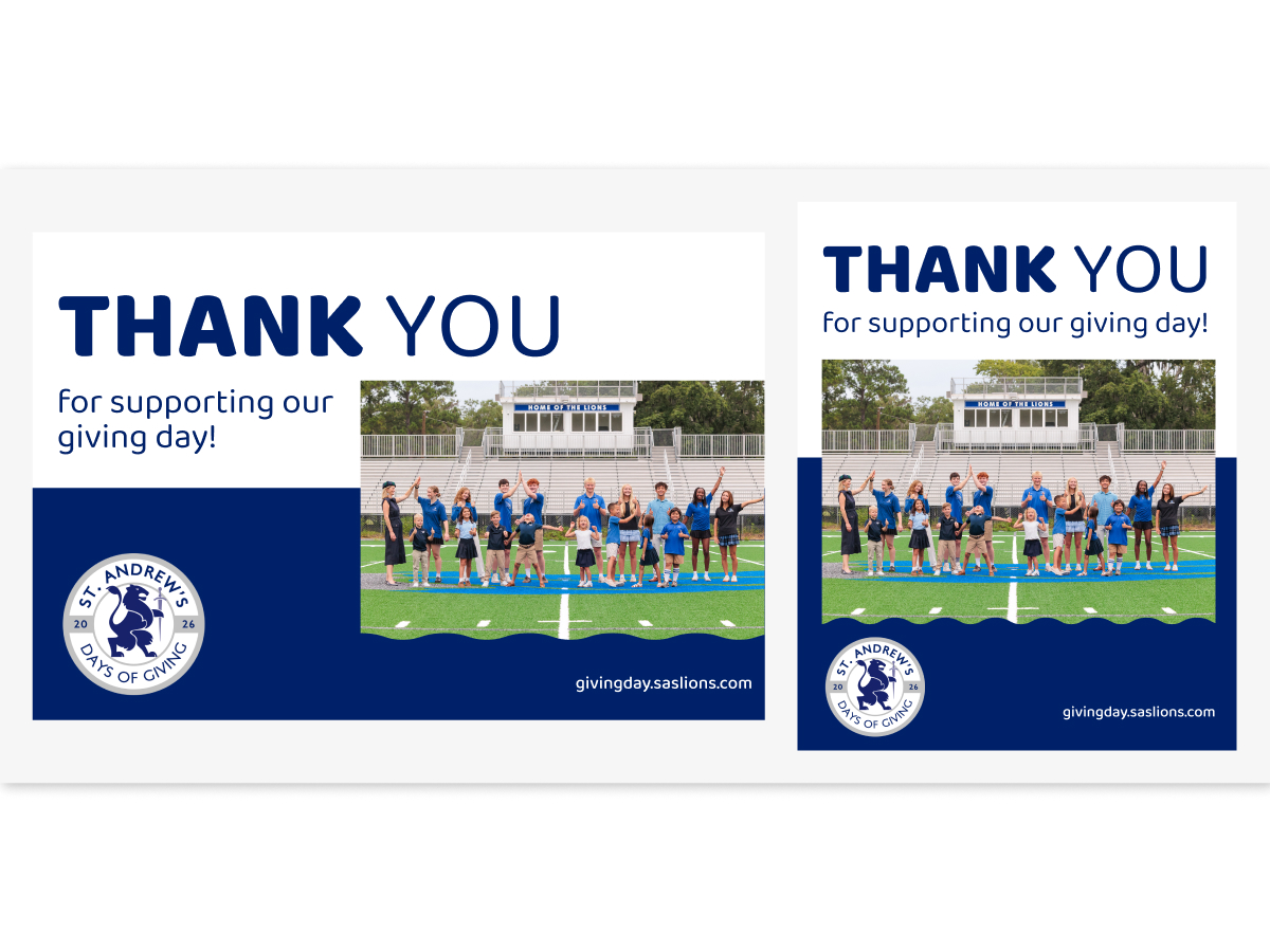 Thank You Postcard and Social Post