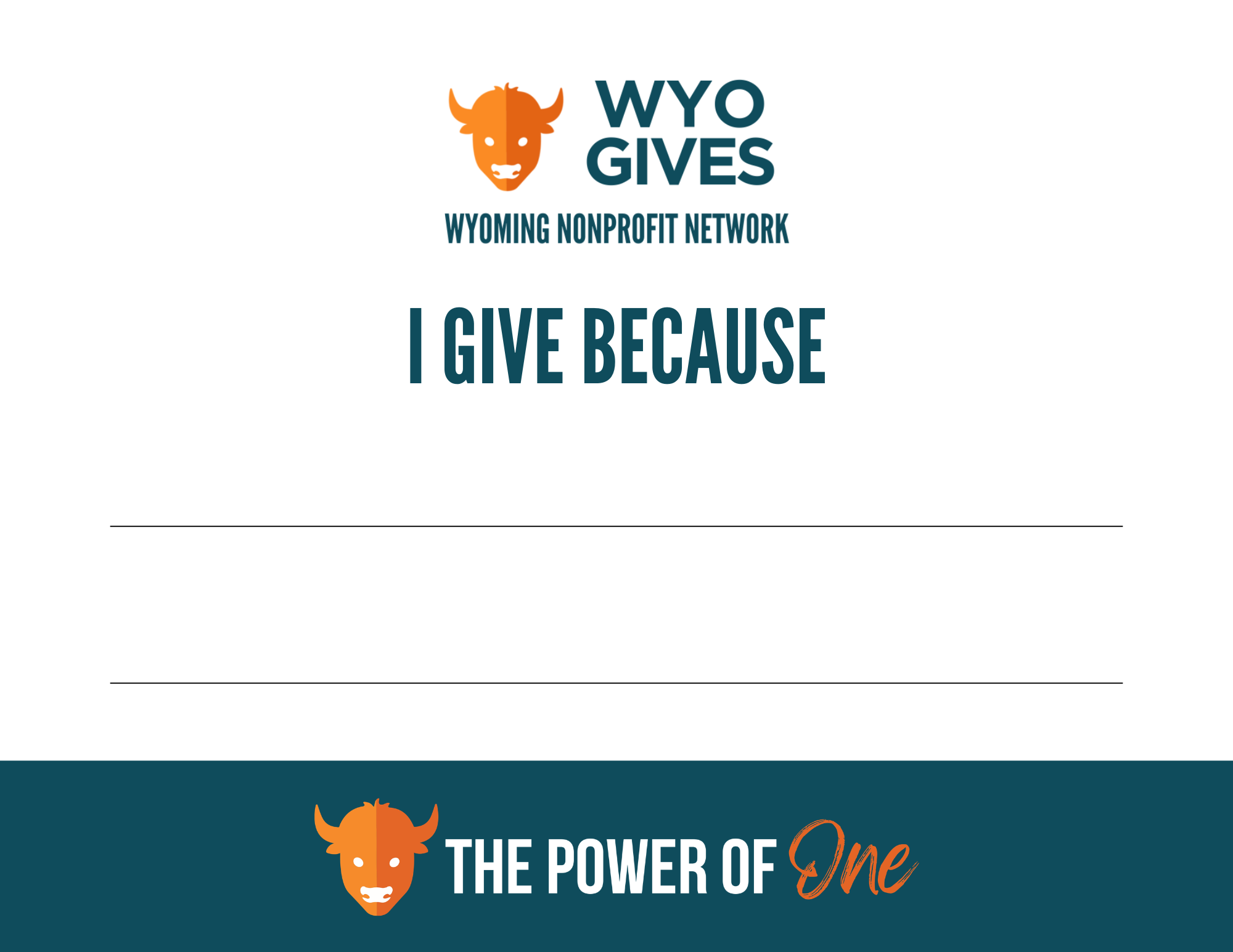 I Gave Because Poster