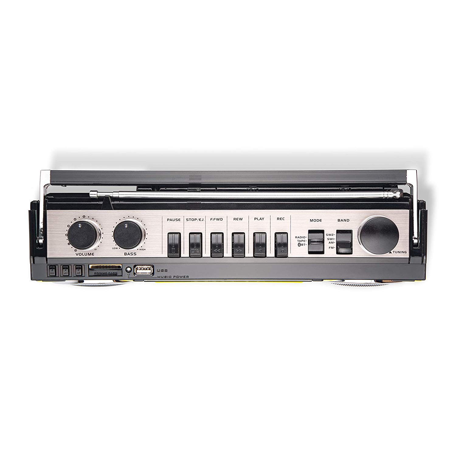 retro cassette boombox with bluetooth
