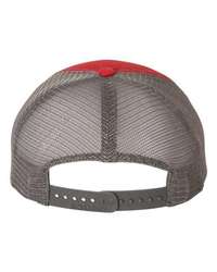 Photo of Garment-Washed Trucker Cap - Richardson - Red/ Charcoal - view 1