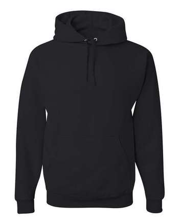 Photo of NuBlend® Hooded Sweatshirt - JERZEES - Black - view 3