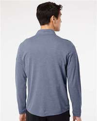 Photo of Lightweight Quarter-Zip Pullover - Adidas - Collegiate Navy Heather/ Carbon - view 4