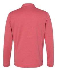 Photo of Lightweight Quarter-Zip Pullover - Adidas - Power Red Heather/ Carbon - view 2