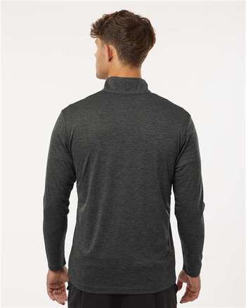 Photo of Performance Mélange Quarter-Zip Pullover - AllPro - Black Melange - view 4