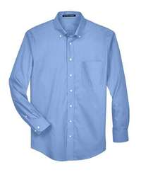 Photo of Crown Collection® Oxford Woven Dress Shirt - Devon & Jones - Light Blue - view 2