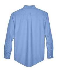 Photo of Crown Collection® Oxford Woven Dress Shirt - Devon & Jones - Light Blue - view 1