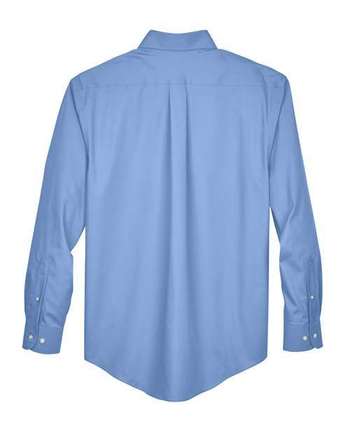 Photo of Crown Collection® Oxford Woven Dress Shirt - Devon & Jones - Light Blue - view 1