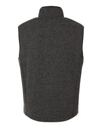 Photo de Gilet en polaire à motif jacquard pour homme - North End - Black/ Grey - vue 2