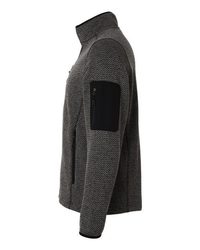 Photo de Veste en polaire zippée complète pour homme Jasper - North End - Black/ Grey - vue 1